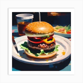 Burger 7 Art Print