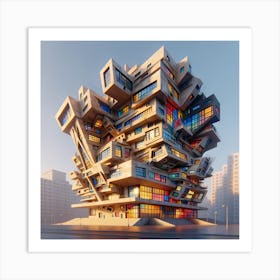 Futuristic Building Art Print