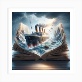 Titanic ship 2 Art Print