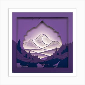 Mountain Scene Art Print