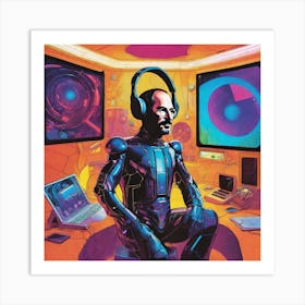 Man In Space 11 Art Print