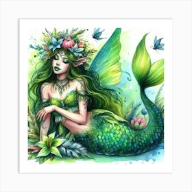 Mermaid 12 Art Print