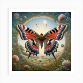 Butterfly In The Garden 3 Art Print