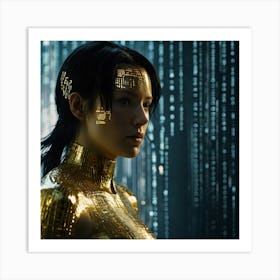 Default Pisces Zodiac Sign Golden Metal Reflecting A Glowing S 1 Art Print