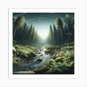 Forest In The Night Art Print