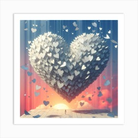 Valentine's Day Hearts 7 Art Print