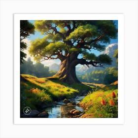 Tree In The Forest Art Print