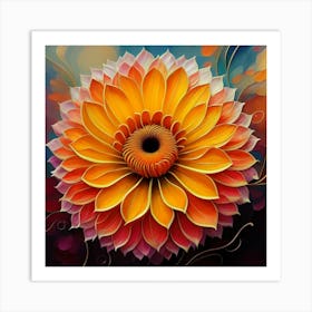 Dahlia Art Print