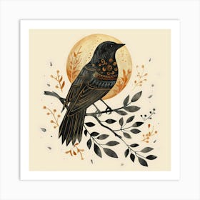 Crow Illustration 1 Art Print