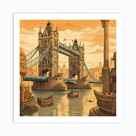 Tower Bridge In London Art Print