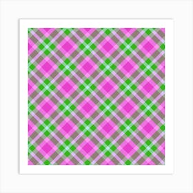 Plaid Pattern 32 Art Print