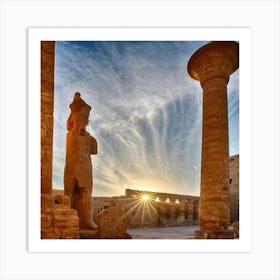 Sunset In Egypt Art Print