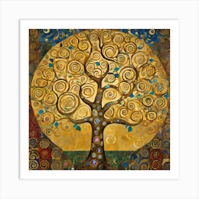 Gustav Klimt "Tree of Life," 5 Art Print