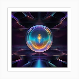 3d Abstract Painting Art Print