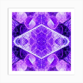 Purple Crystals Art Print