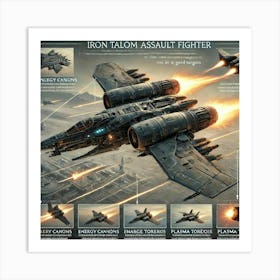 Iron Talon Assault Fighter Iron Commonwealth Art Print