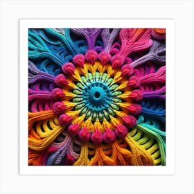 Crocheted Flower 1 Art Print