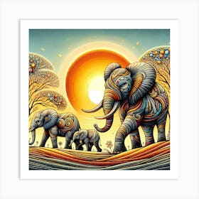 Wild Animal Illustration 289 Art Print