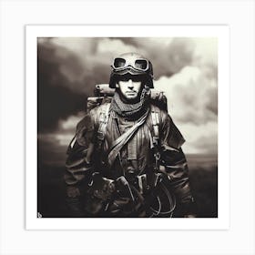 WWii Soldier Art Print