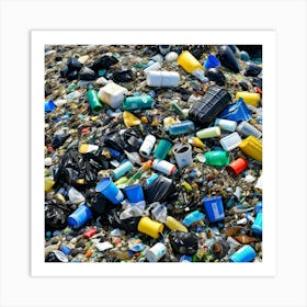Ocean Pollution Garbage Trash Waste Debris Plastic Marine Environment Ecological Crisis P (4) Art Print