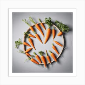 Carrots In A Circle 30 Art Print