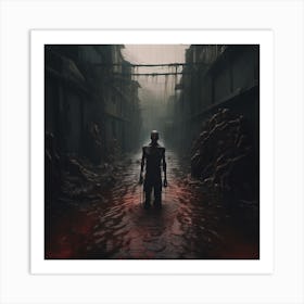 Zombies In The City Art Print