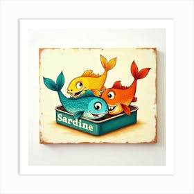 sardines art prints Poster