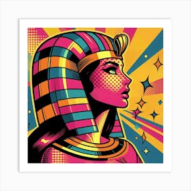 Pop Egyptian Nabila Gem Art Print