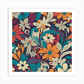 Floral Pattern 9 Art Print