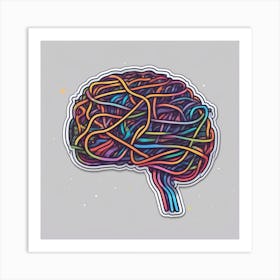 Brain Art Art Print