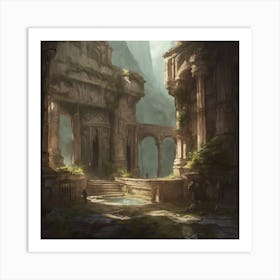 Ruins Of A City 4 Art Print