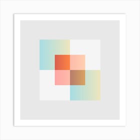 Squares Block 16 Art Print