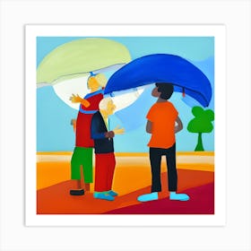 Umbrellas 4 Art Print