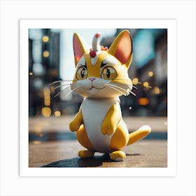 Kawaii Cat Art Print