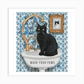 Wash Your Paws 1 Art Print