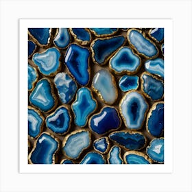 Default Blue Agate Art 1 Art Print