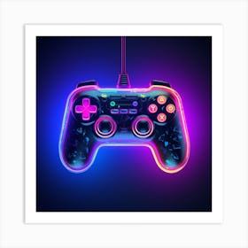 Psokal01 Neon Style Gamind Pad 482cade1 2ce9 457f Bbf3 E385a82247a2 Art Print