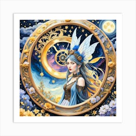 Clockwork Girl 1 Art Print