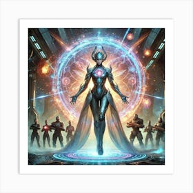 Empress Lian Heavenly Aegis Scifi Art Print