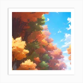 Autumn Trees Art Print