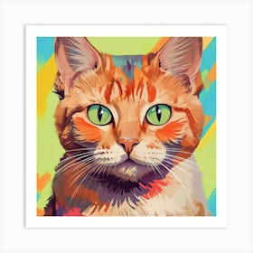 Portrait Of A Cat  Art Print