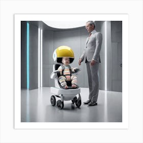 Futuristic Baby Art Print