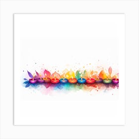 Diwali Lights Art Print