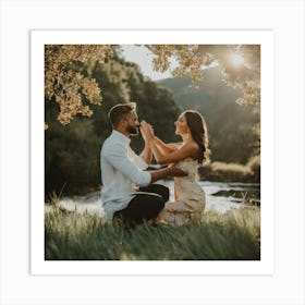 Engagement Session Art Print