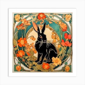 Tudor Rabbit Art Print