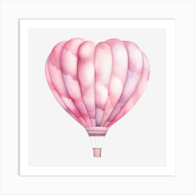 Pink Hot Air Balloon 3 Art Print