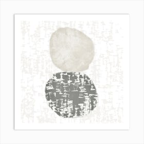 Painting Of Two Circles Art Print