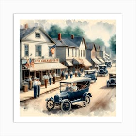 Early 20th Century Americana~Reimagined 16 Art Print