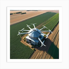 Drone In The Field Art Print