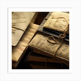 Old Letters 1 Art Print